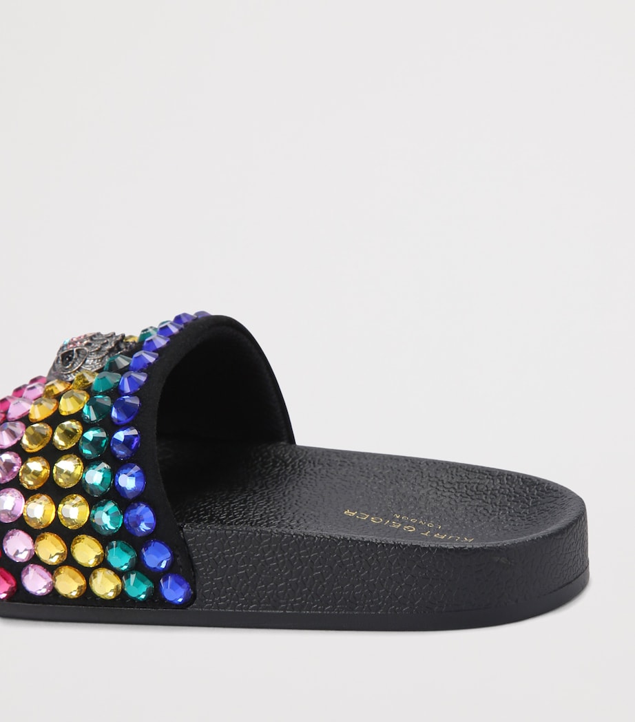 Kurt Geiger London Mini Meena Eagle Slides Black/comb Image 3