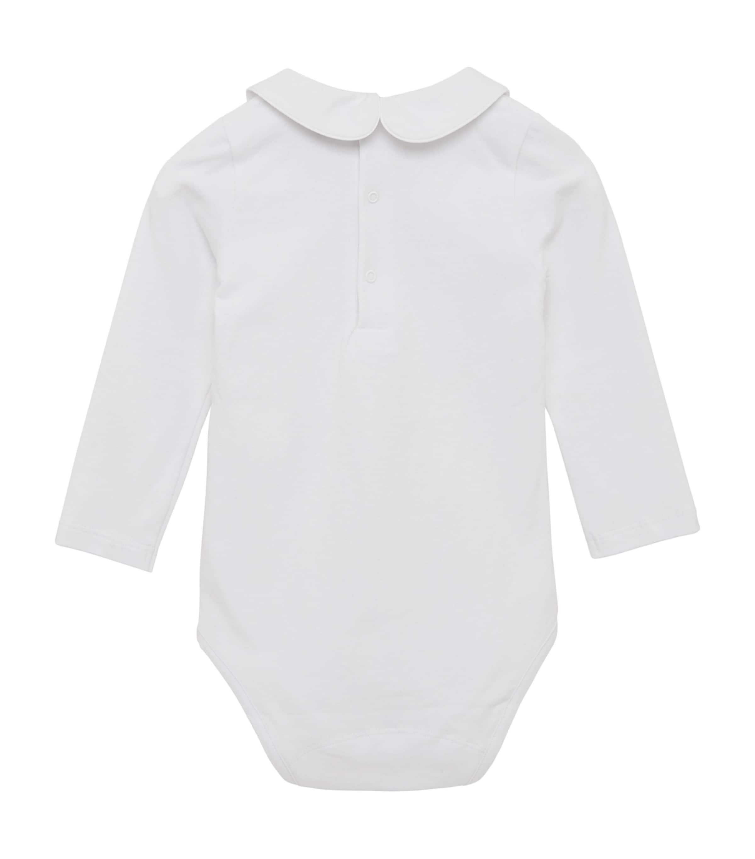 Cotton Milo Bodysuit (0-24 Months) WHITE Image 2
