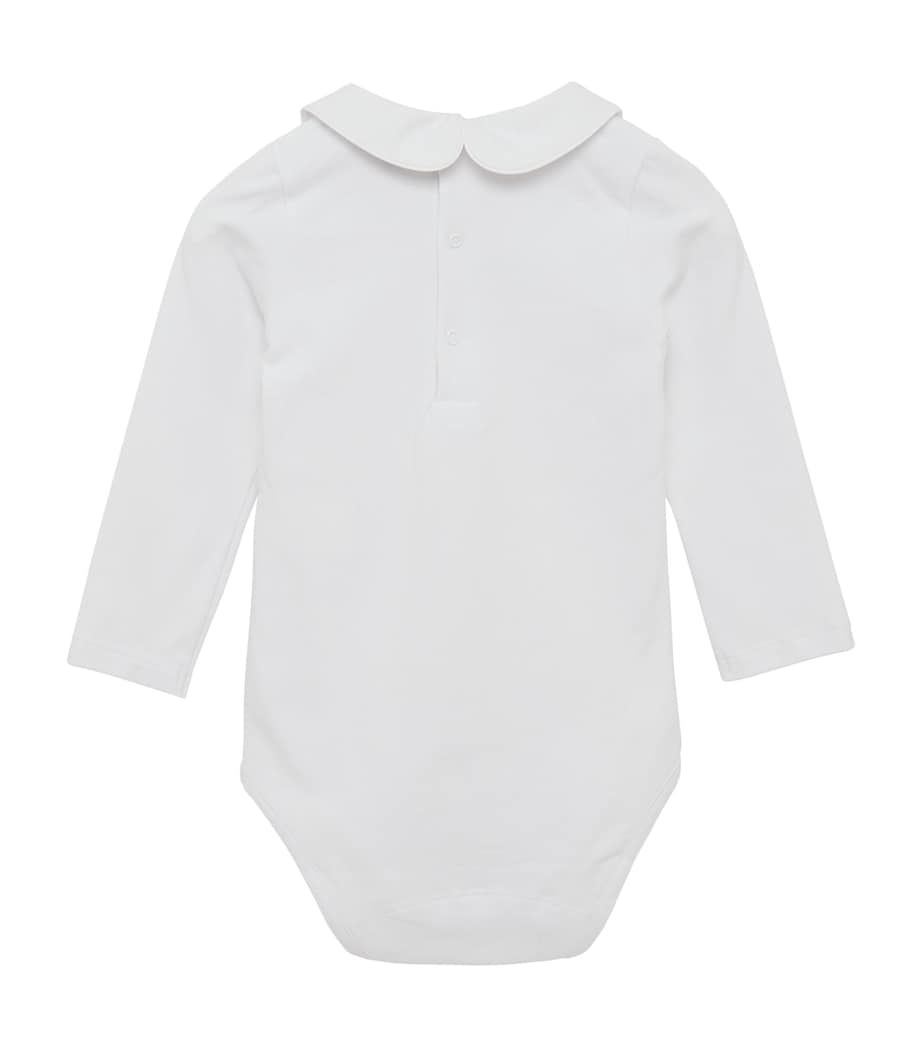 Cotton Milo Bodysuit (0-24 Months) WHITE Image 2