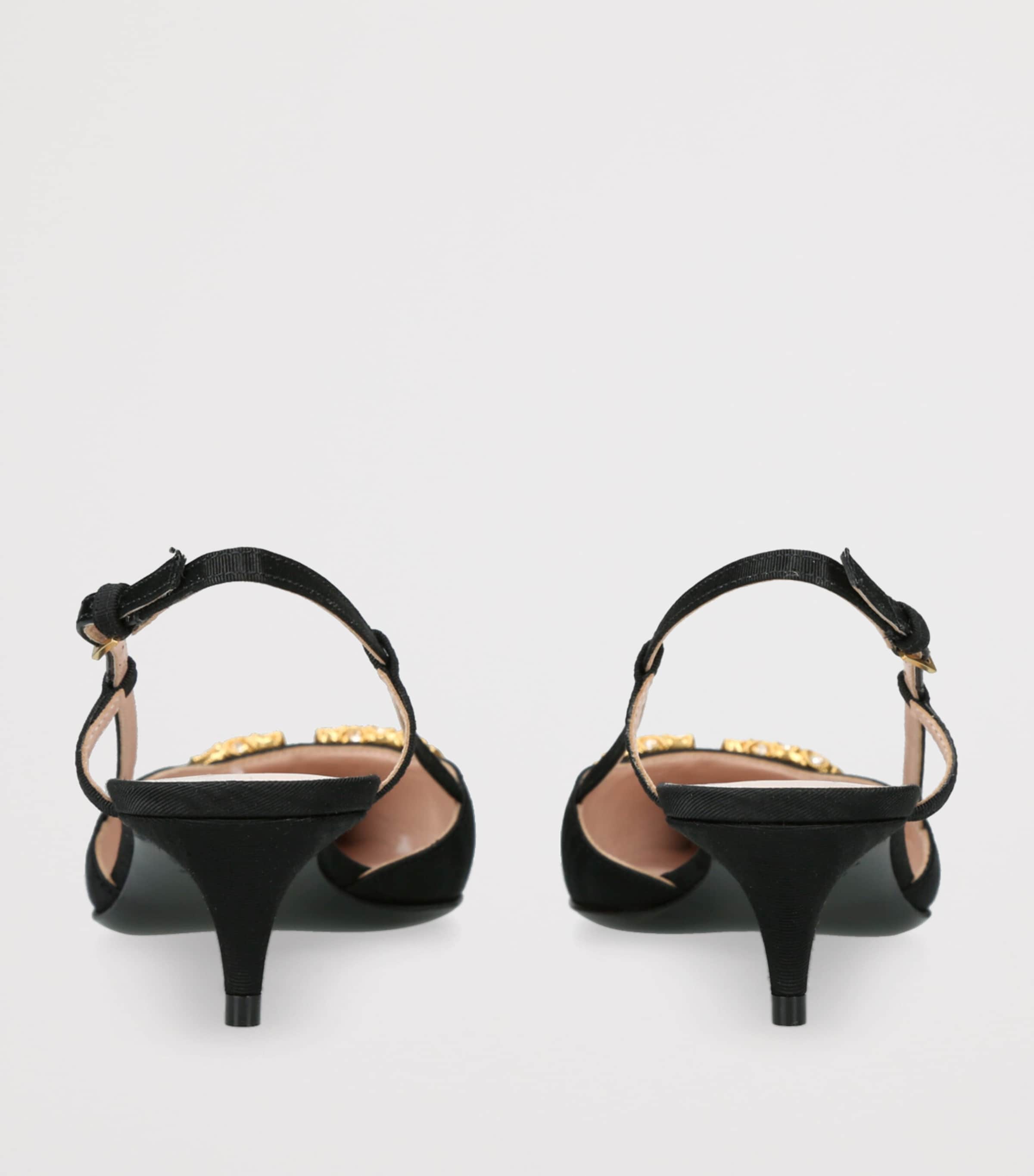 VLogo Slingback Pumps 40 BLK/OTHER Image 2