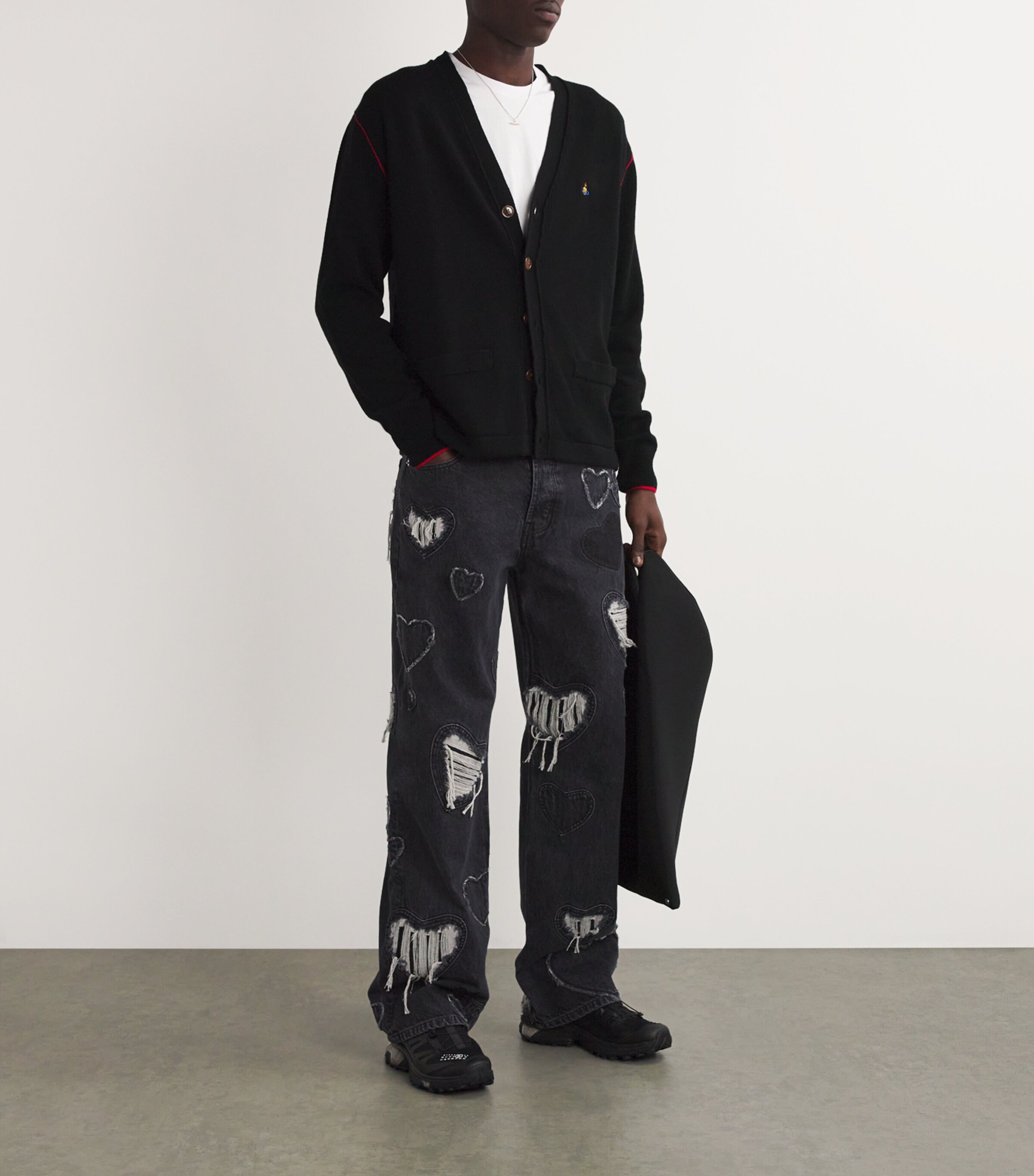 Vivienne Westwood Black Wool-Cashmere Alex Cardigan | Harrods US