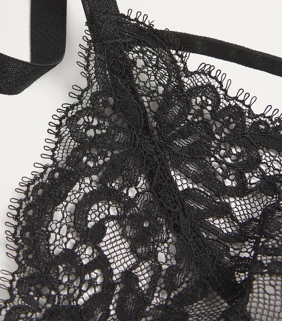 Coco De Mer Womens Lace Seraphine Triangle Bra Black Image 4