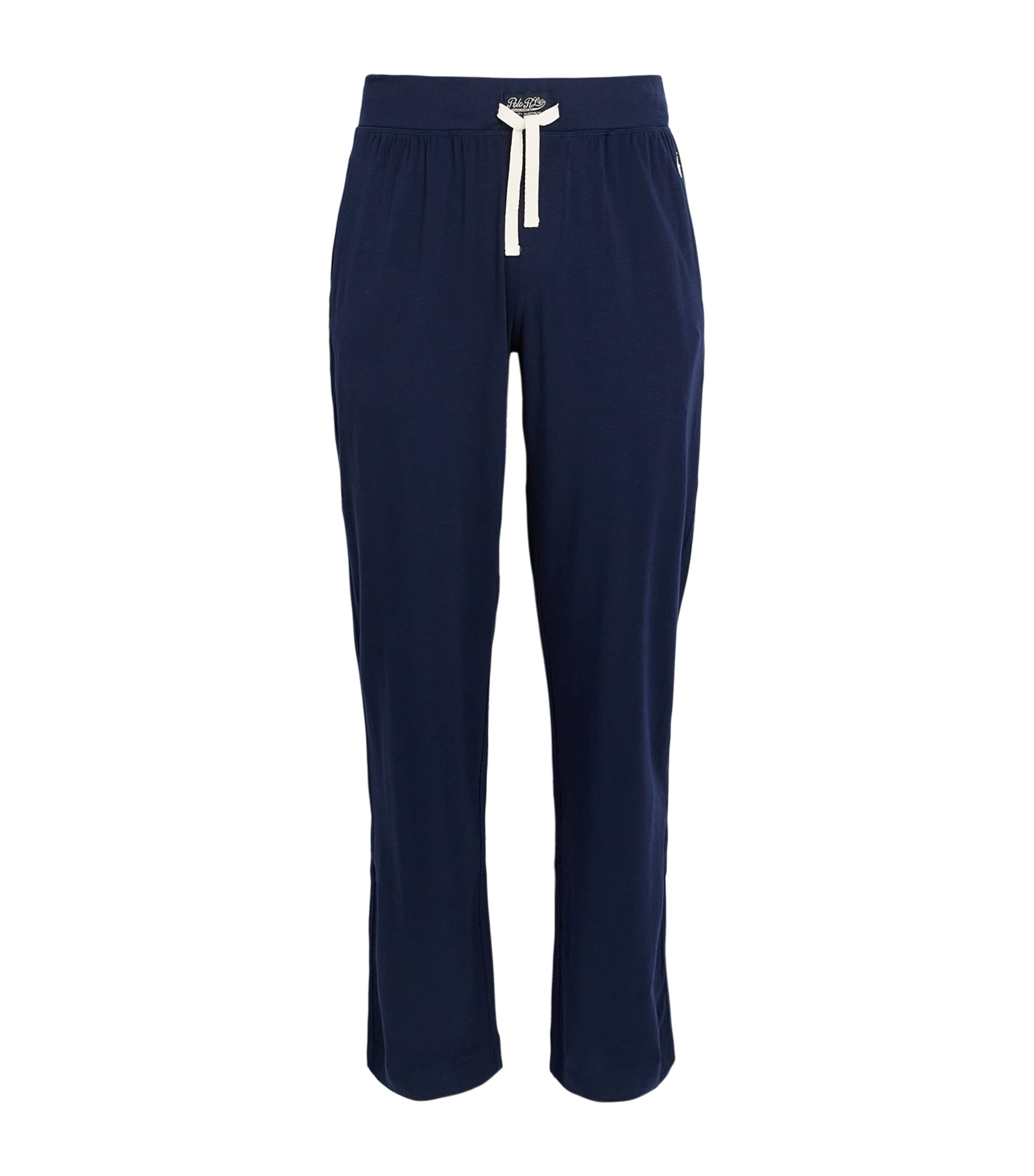 POLO RALPH LAUREN COTTON-BLEND TEXTURED SWEATPANTS 