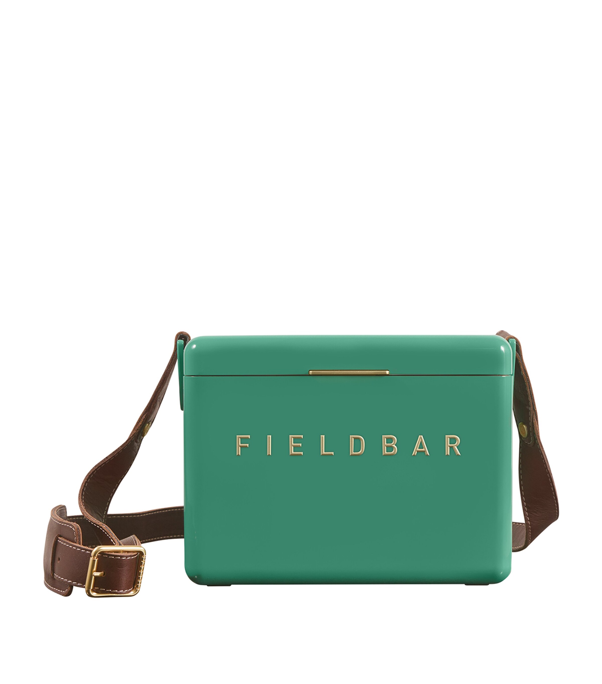 Mini Bar Cooler Box with Leather Sling (4L) GREEN Image 7