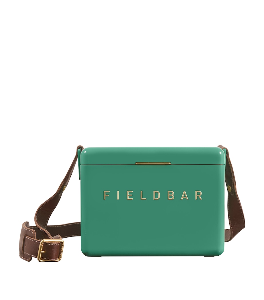 Mini Bar Cooler Box with Leather Sling (4L) GREEN Image 7