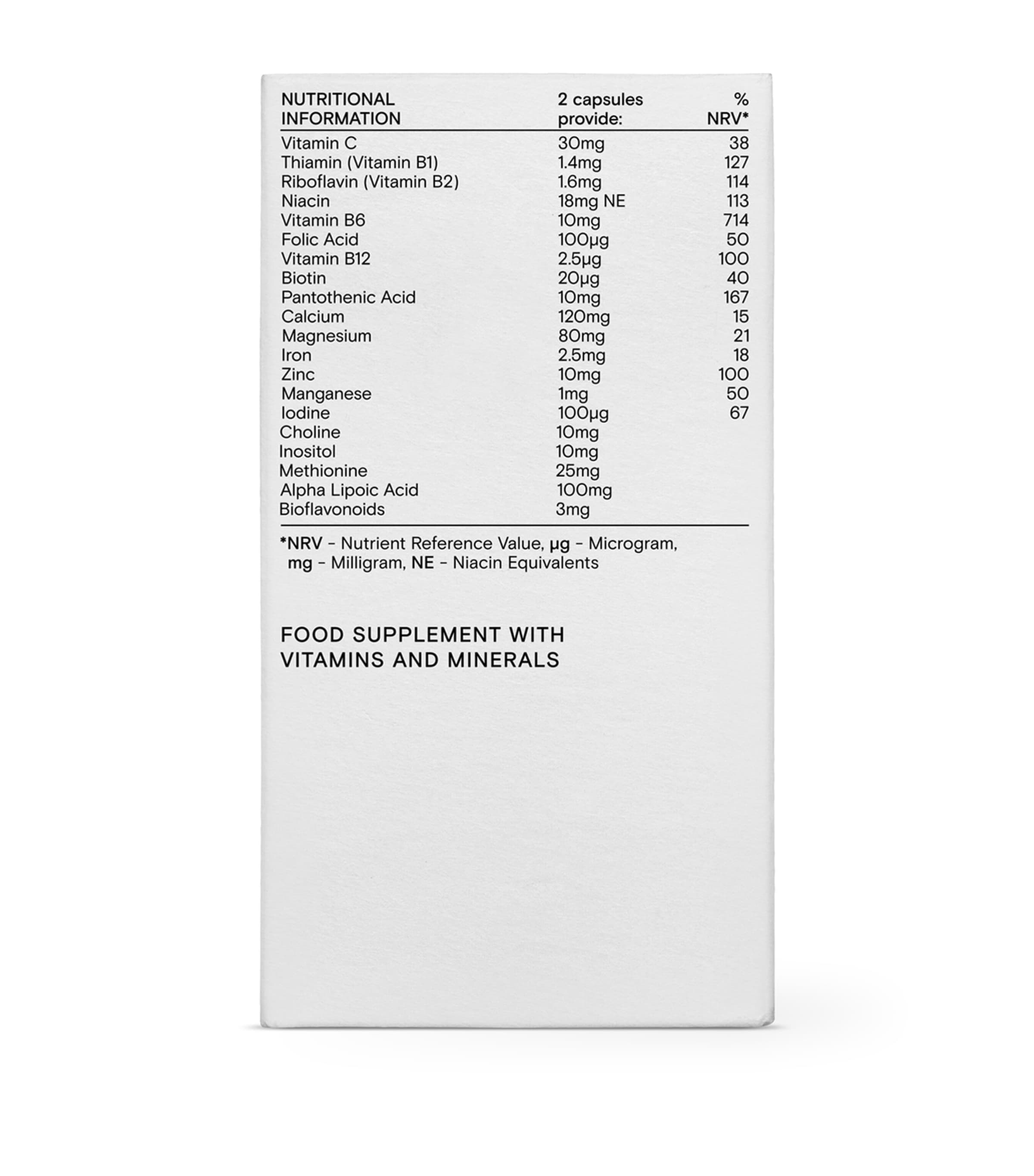 Wild Nutrition Food-Grown Energy Support (60 Capsules) Image 3