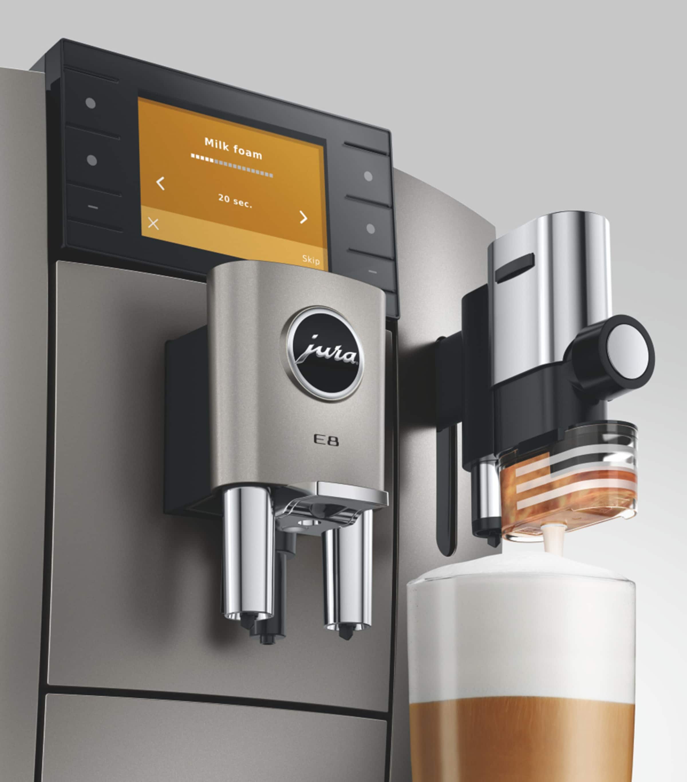 Jura E8 Coffee Machine Silver Image 8