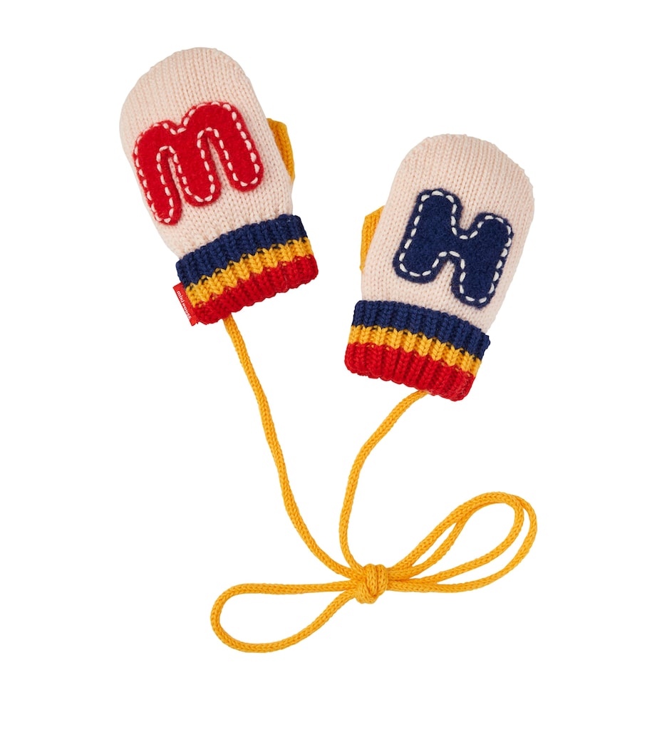 Wool-Blend Initials Mittens 87 Image 1
