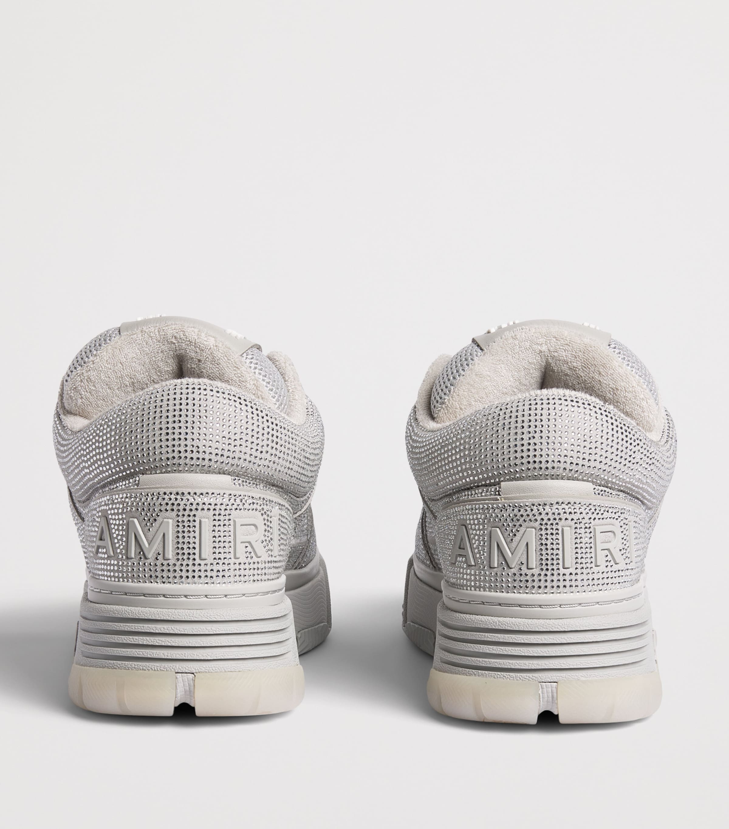AMIRI Crystal MA-1 Sneakers Silver Grey Image 4