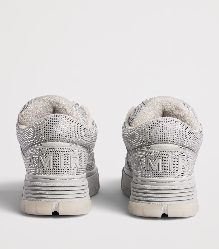 AMIRI Crystal MA-1 Sneakers Silver Grey Image 4