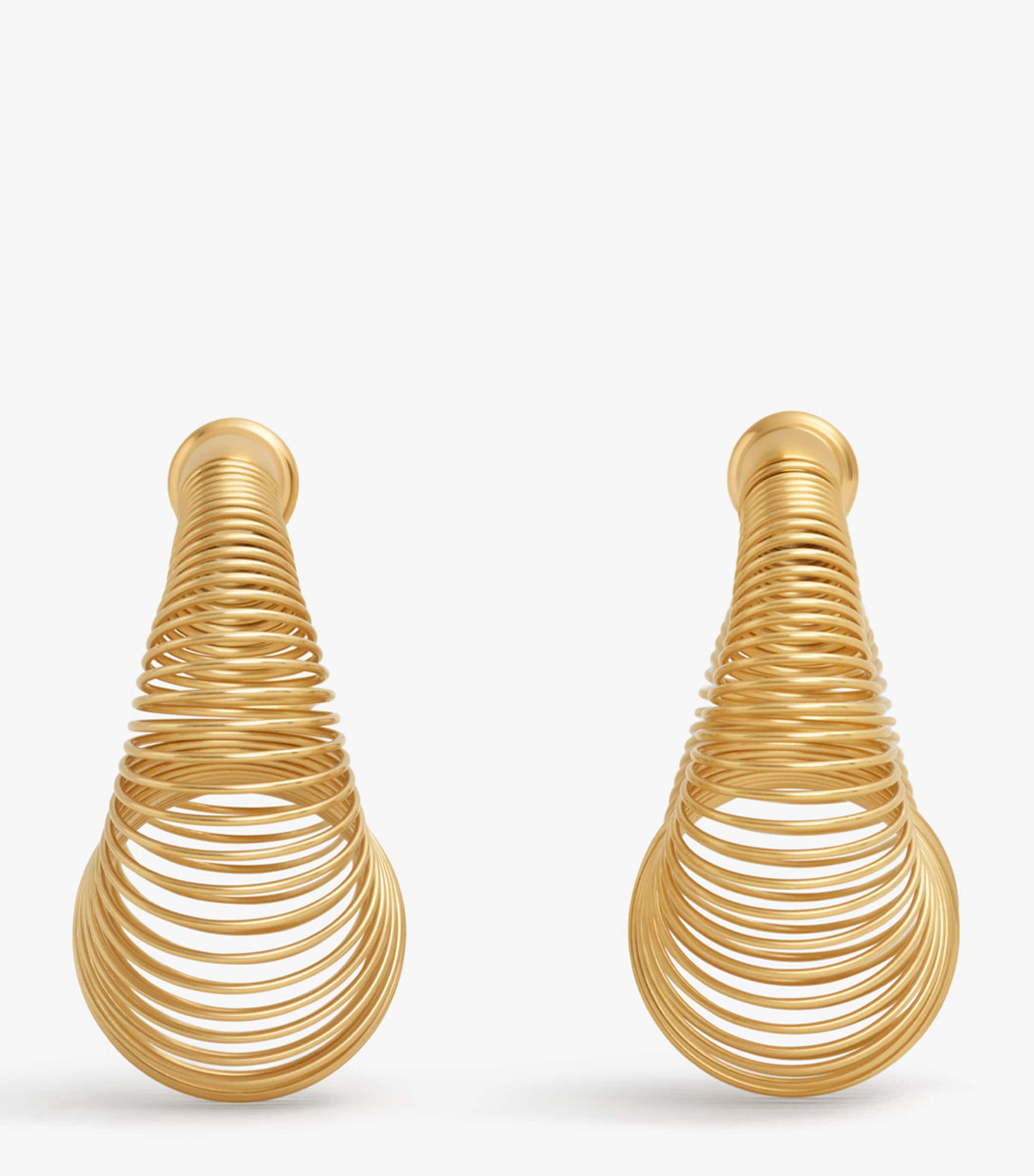 Alaïa Spiral Hoop Earrings Or Image 2
