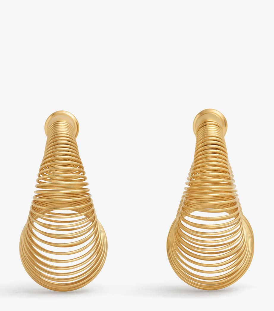 Alaïa Spiral Hoop Earrings Or Image 2