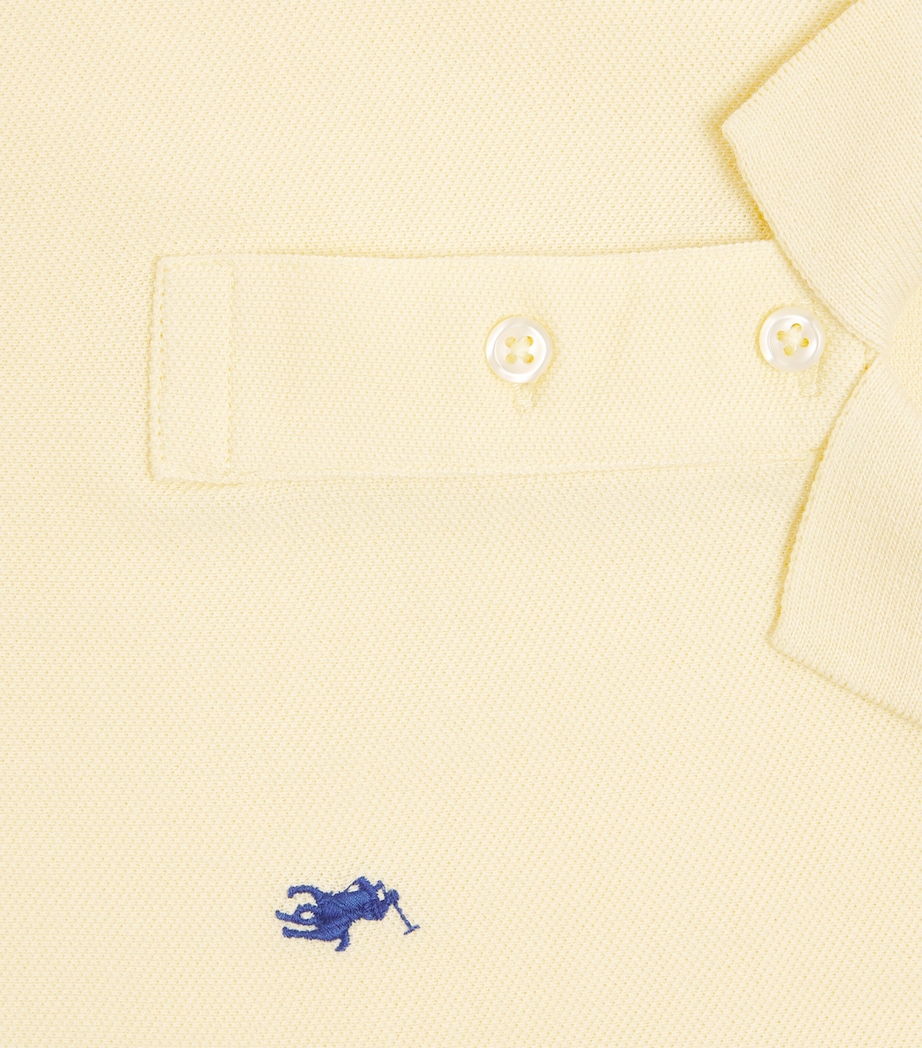 Cotton Polo Shirt (6-14 Years) TBRD YLLO Image 3