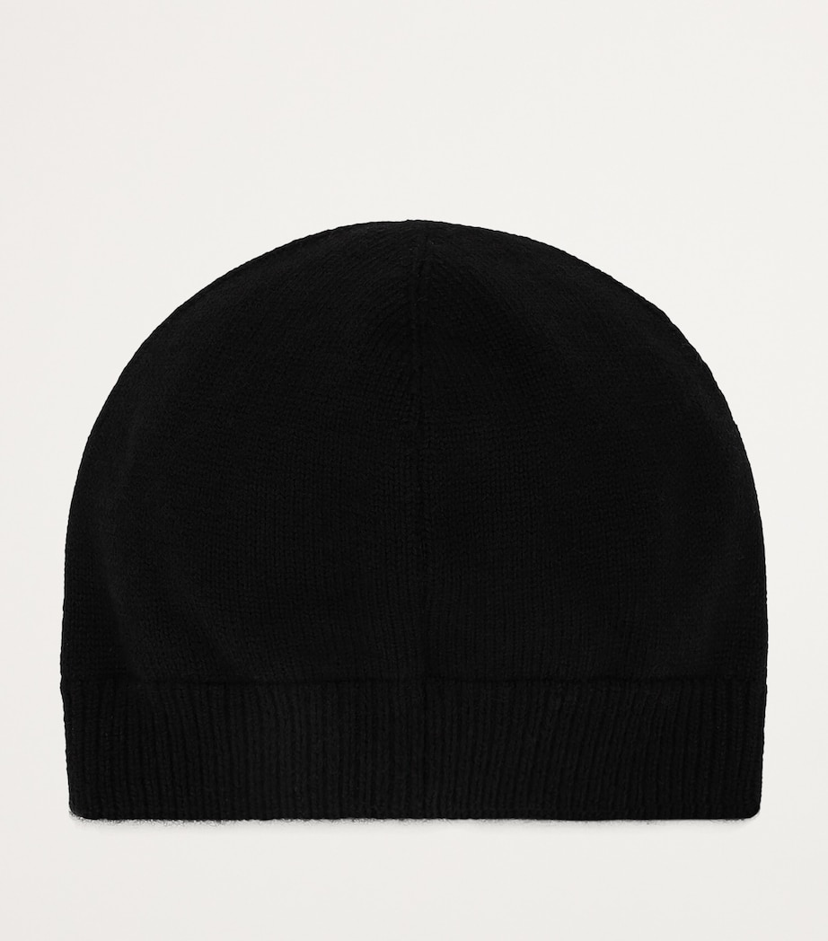 Wool Logo-Patch Beanie N0000-BLACK Image 2