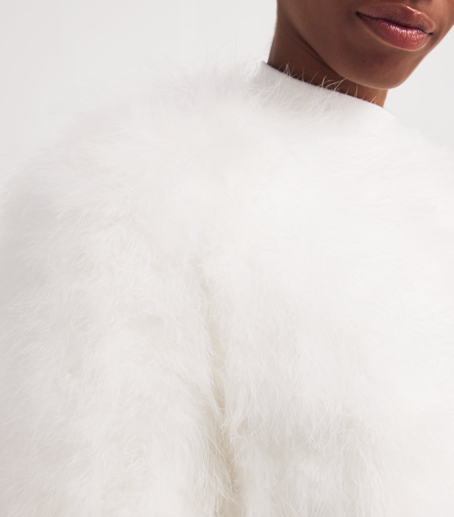 Feather Cropped Jacket A1006 Image 7