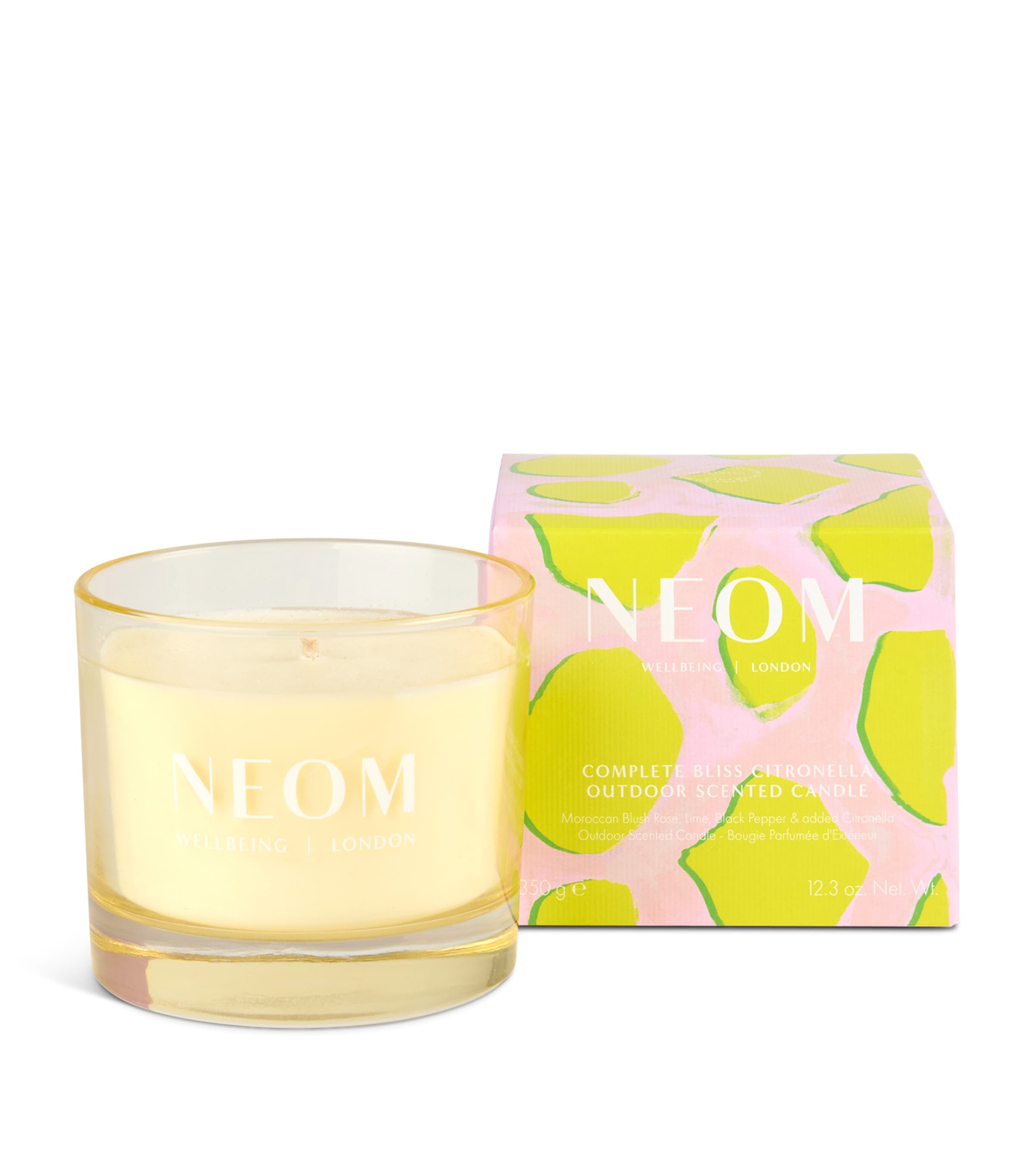 Neom Complete Bliss Citronella Outdoor Scented Candle In Multi