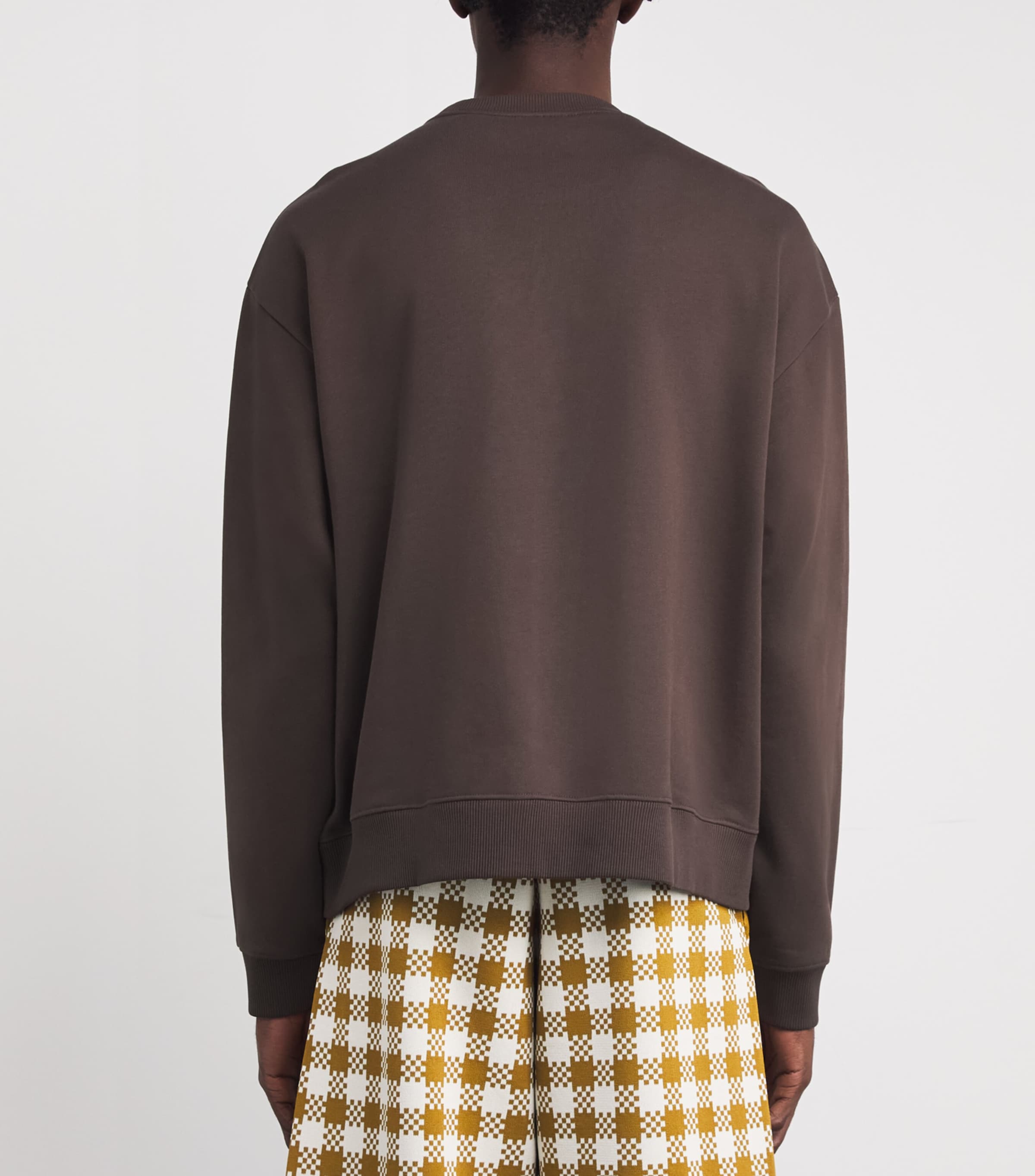 NN07 Mens Organic Cotton David Sweatshirt Coffee Image 4