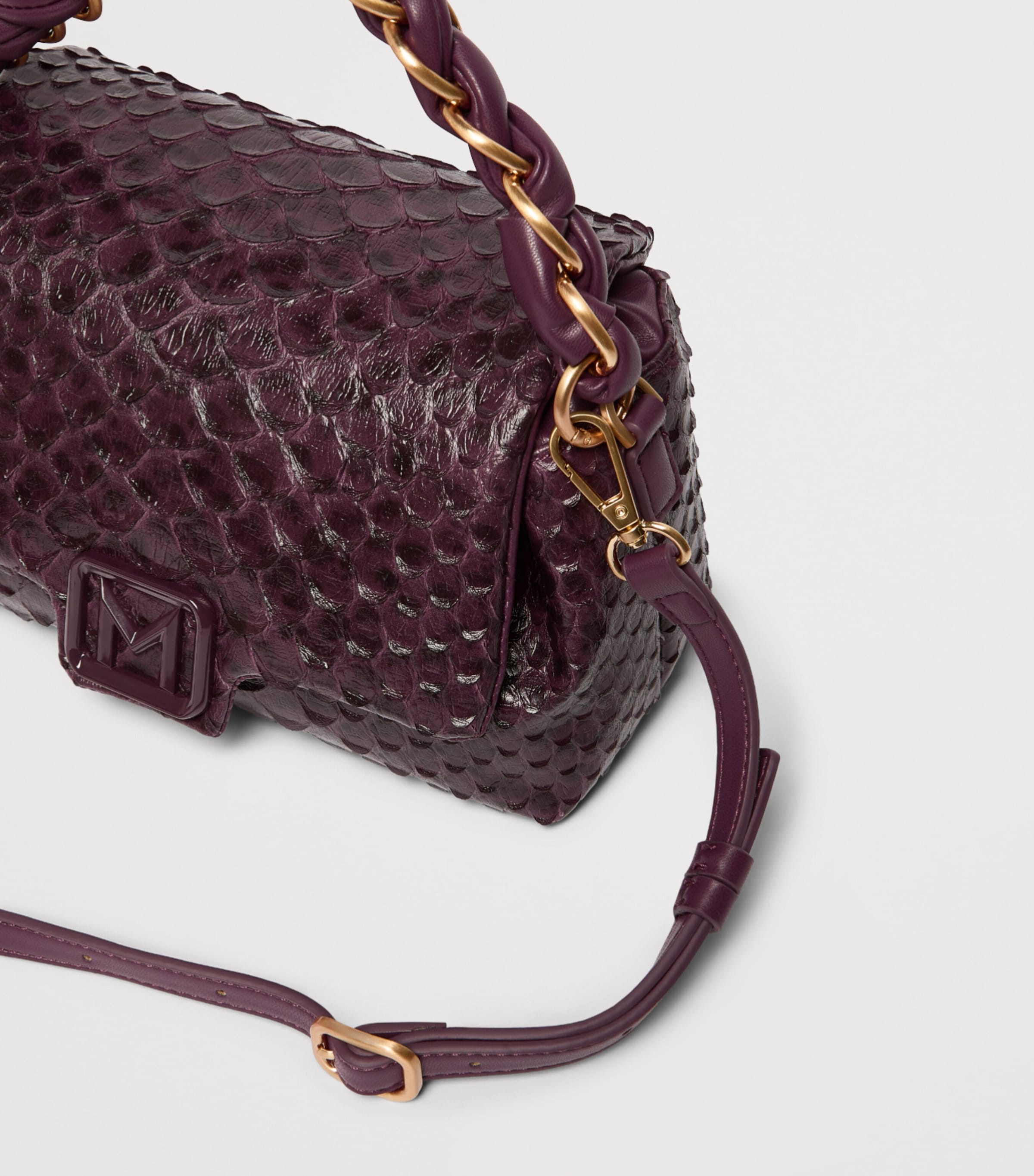 Marella Large Le Muse Clutch Bag Blackberry Image 5