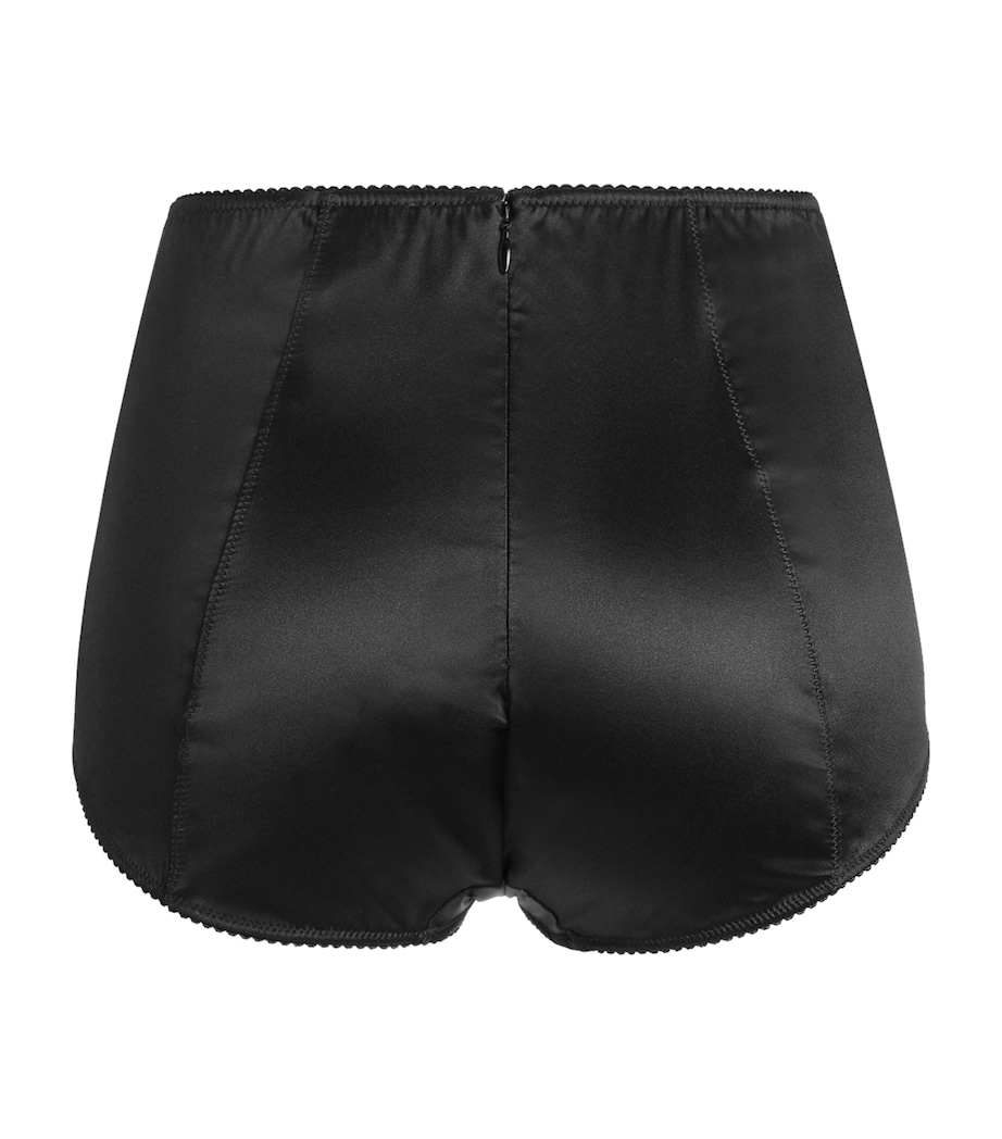 Silk High-Rise Briefs N0000-BLACK Image 2