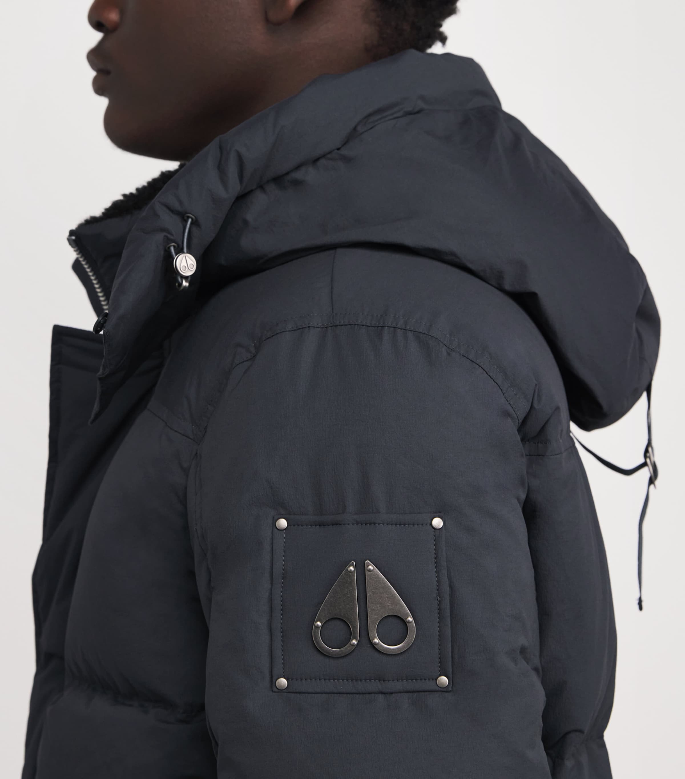 Down Shearling-Trim 3Q Jacket CEMENT - 1542 Image 6