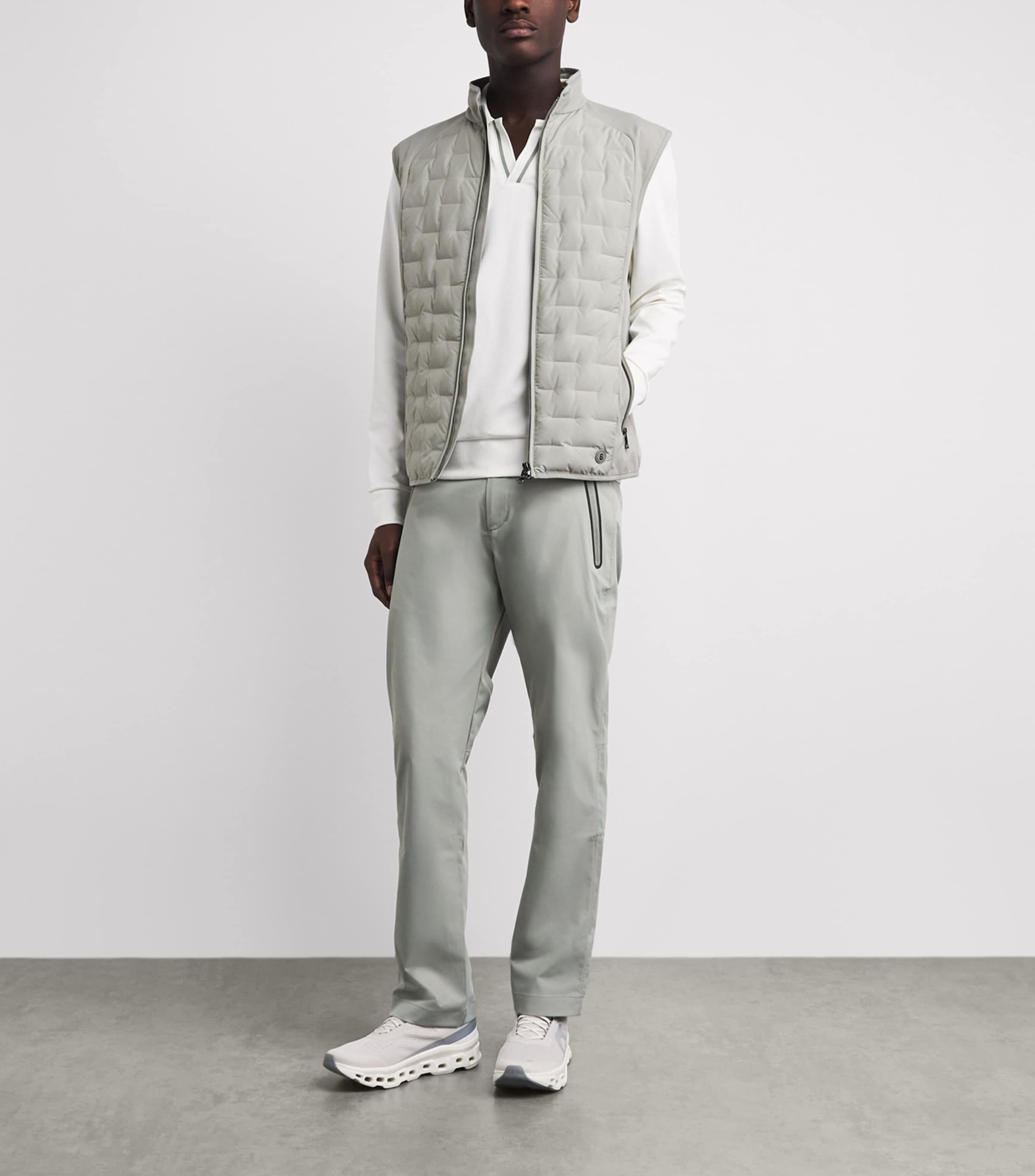 Bogner Mens Down Dane Gilet Fog Image 2