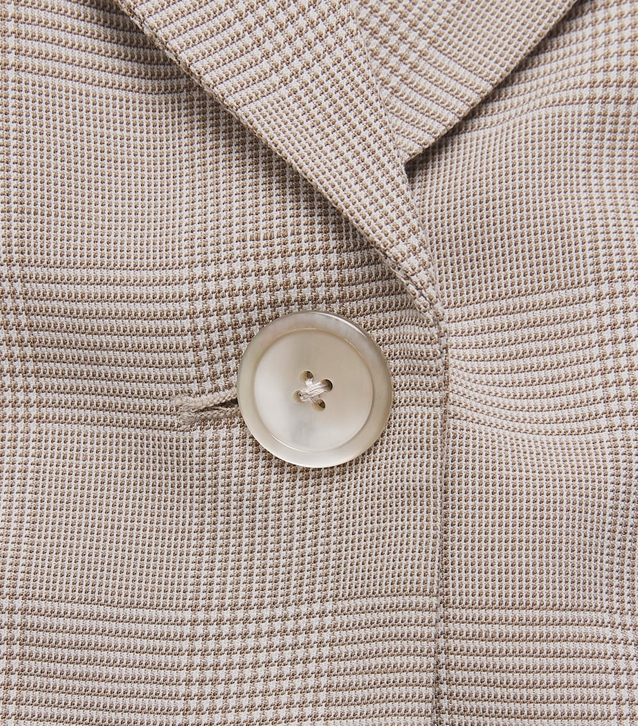 Veronica Beard Womens Plaid Sorenne Waistcoat Acorn/dove Image 6