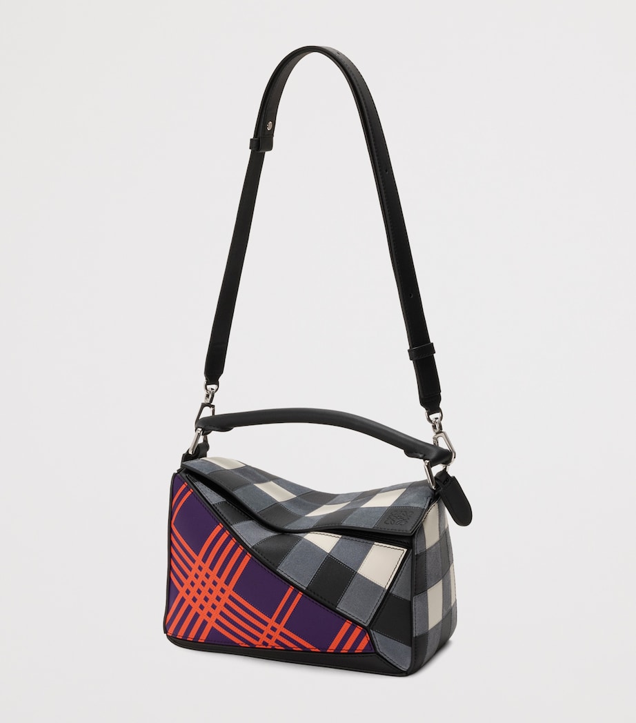 LOEWE x Cosima Von Bonin Small Leather Puzzle Top-Handle Bag Deep Purple/multi Image 5