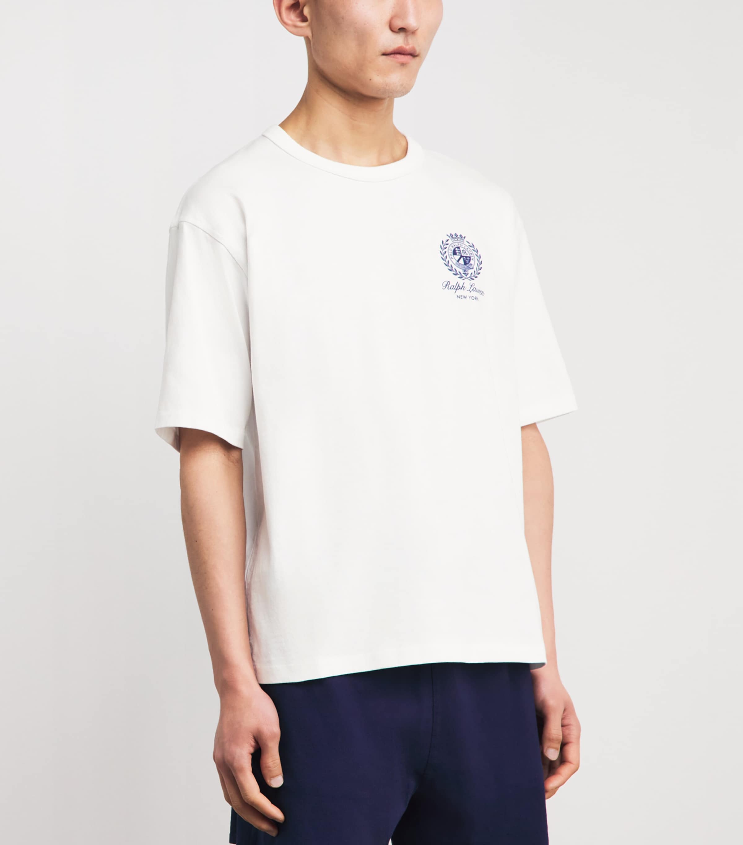 Polo Ralph Lauren Mens Cotton Logo Crest T-Shirt White Image 5