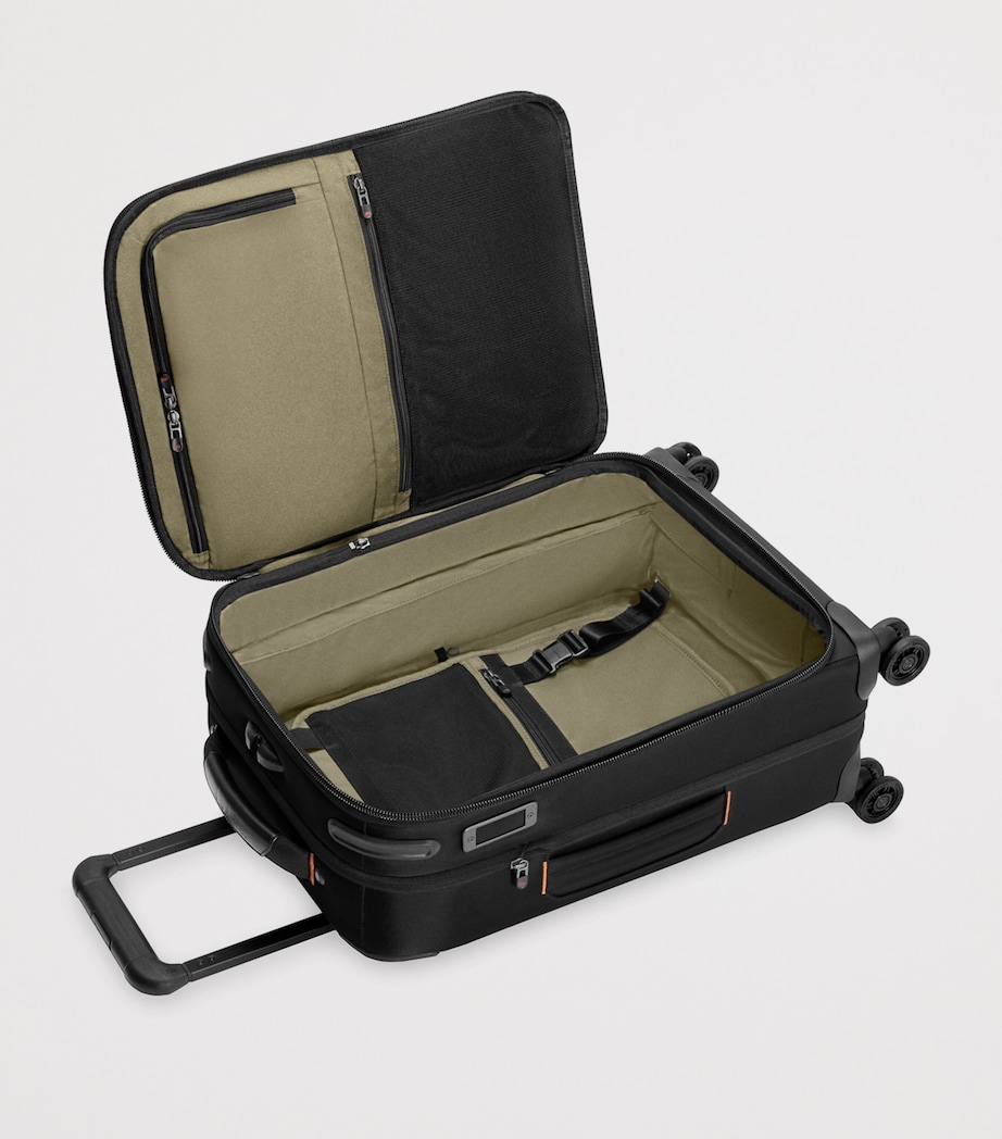 ZDX Essential Carry-On Spinner Suitcase (56cm) BLACK Image 2