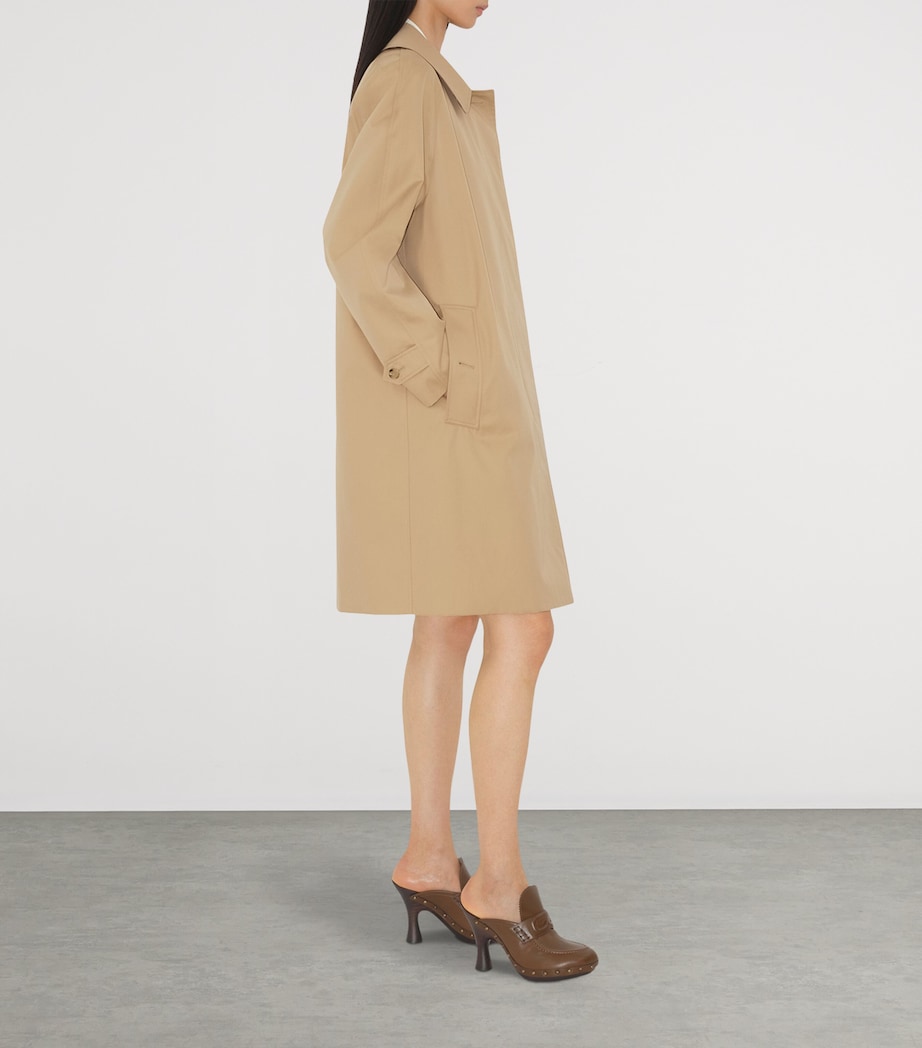Gabardine Mid-Length Camden Heritage Car Coat HONEY Image 3