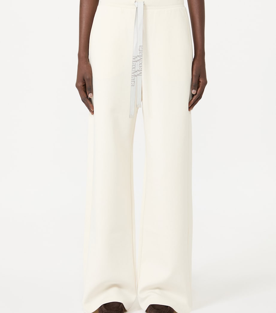 Max Mara Cotton Wide-Leg Sweatpants Natural Image 3