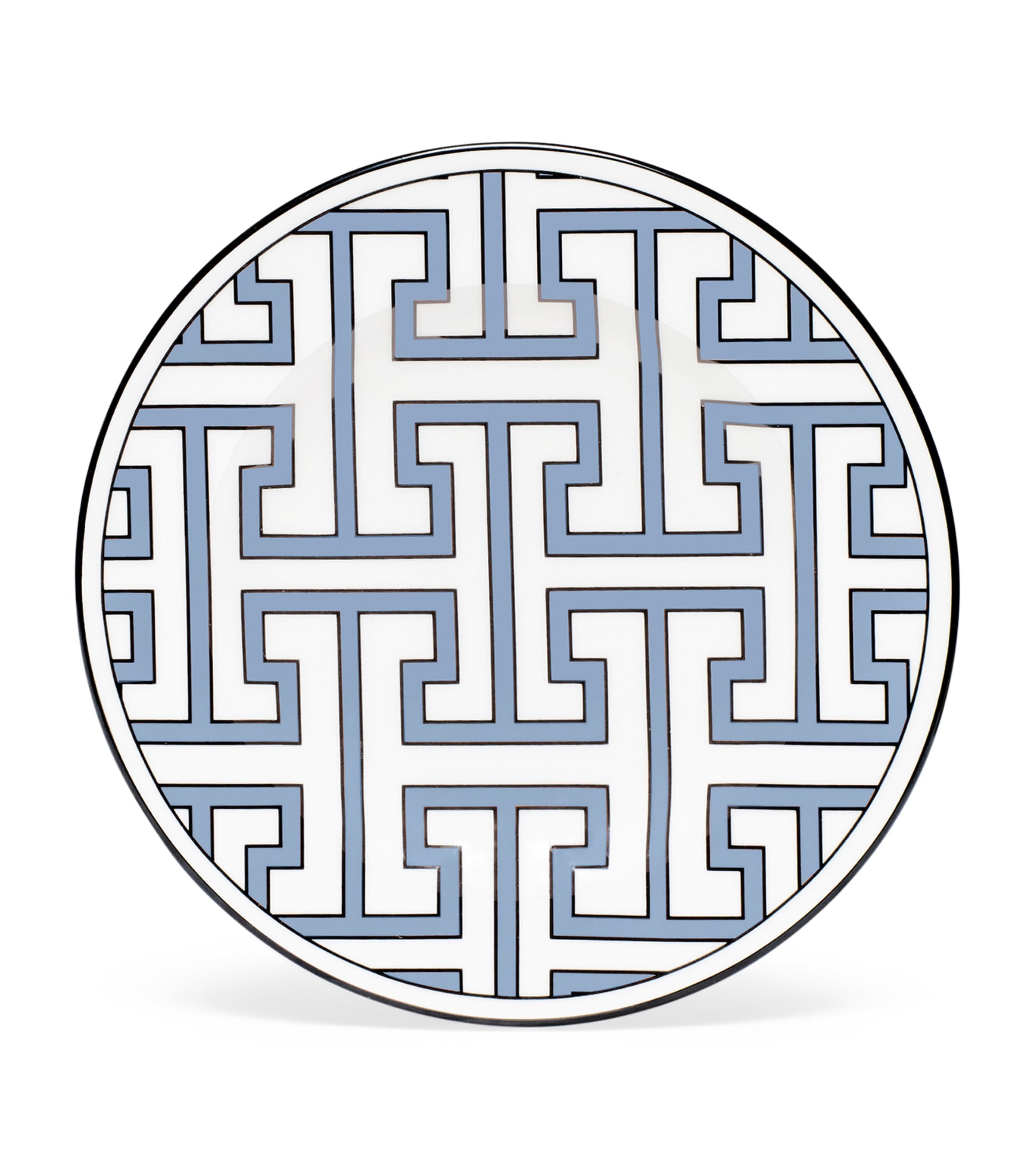 Shop O.w.london O. W.london Maze Tea Plate In Blue