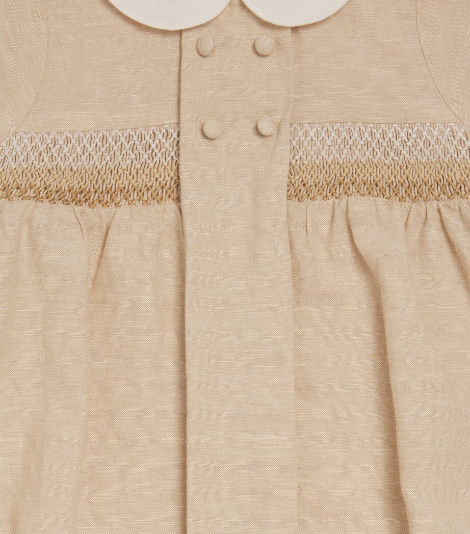 Tartine et Chocolat Embroidered Bubble Romper (0-12 Months) Dune Chin� Image 3