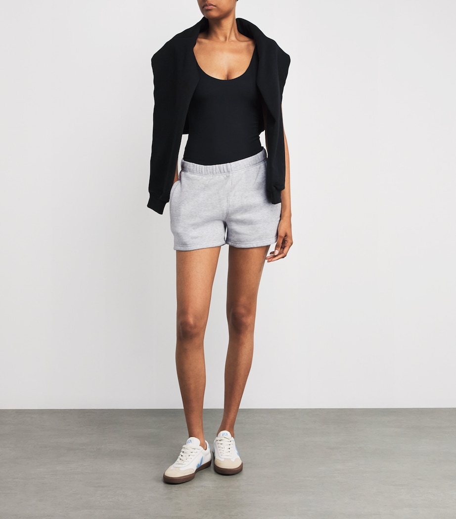 Cotton-Blend Fleece Classic Shorts LIGHT HEATHER GREY Image 2
