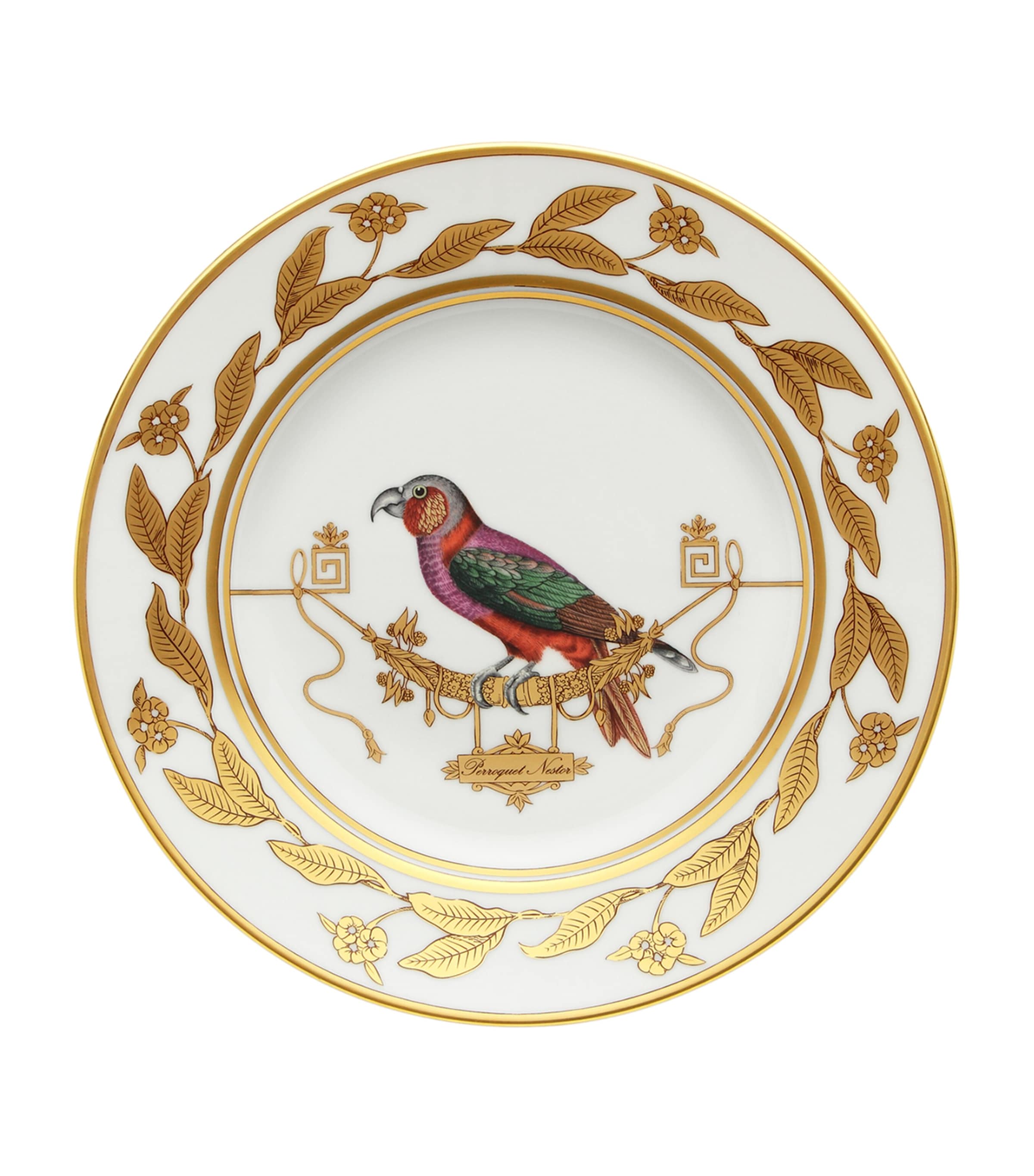 GINORI 1735 Volière Perroquet Nestor Dessert Plate (22cm) Image 1