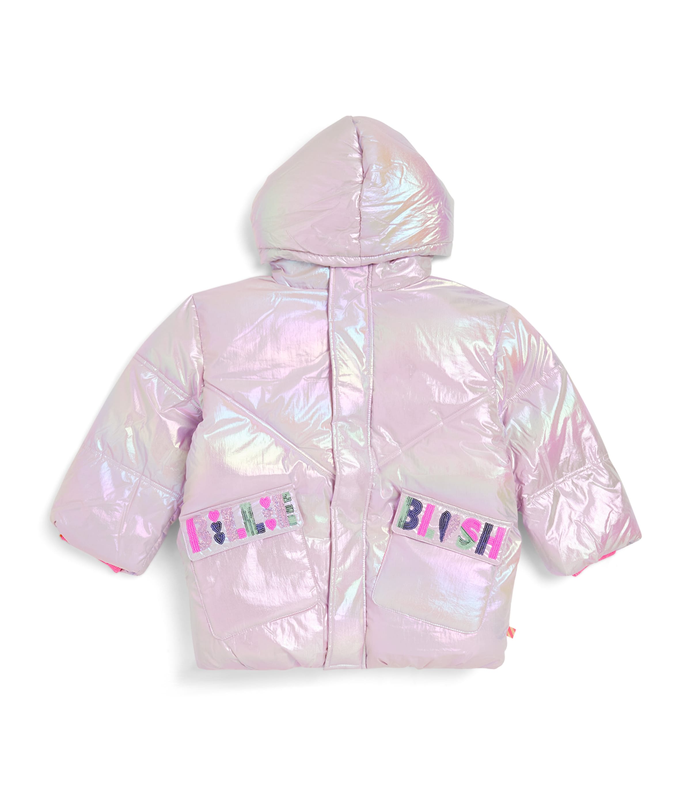 BILLIEBLUSH IRIDESCENT PUFFER COAT 