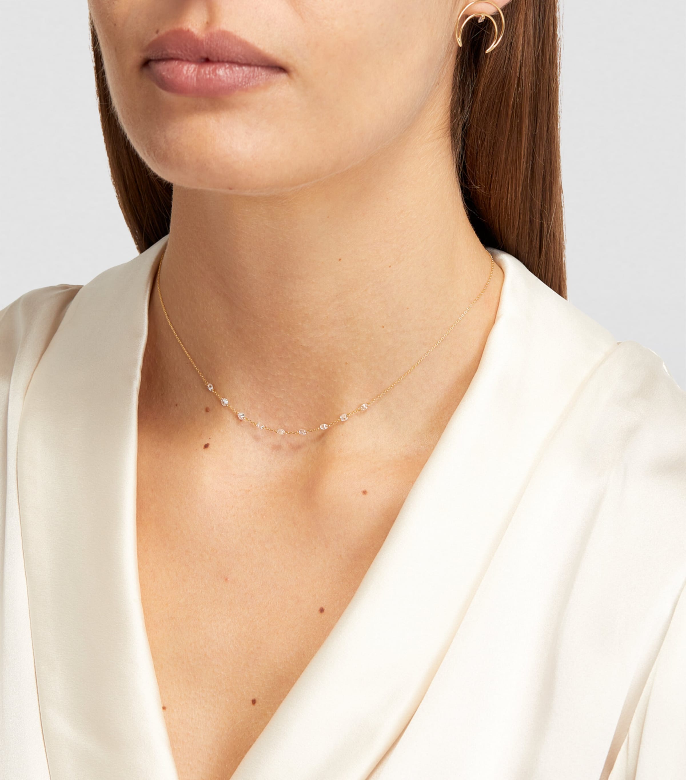 Yellow Gold and Diamond 9-Stone Danaé Necklace YELLOW GOLD Image 4