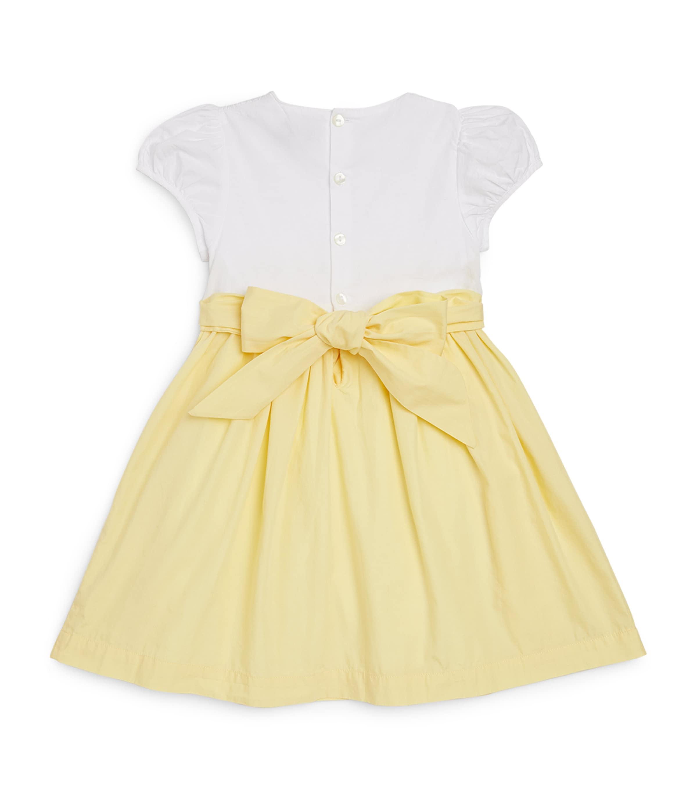 Rose Smocked Dress (6-11 Years) LEMON Image 3