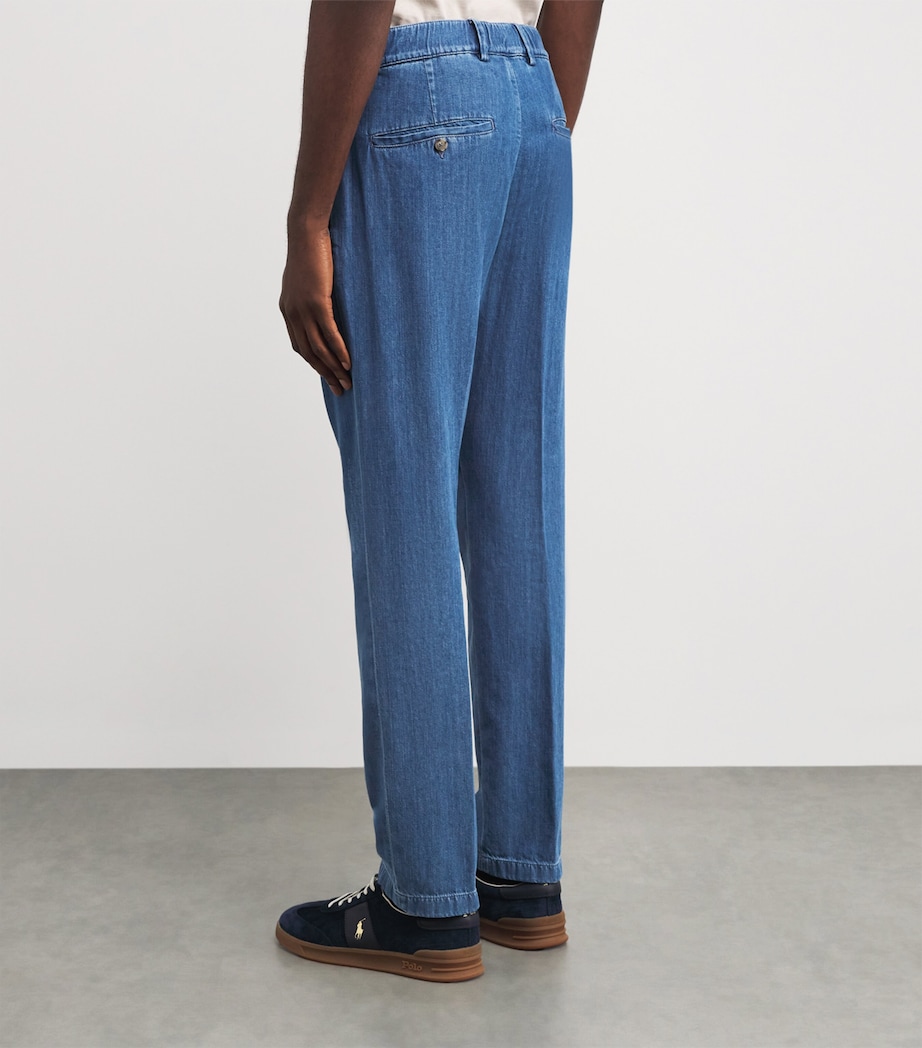 Denim Drawstring Chinos J01 LIGHT BLUE JEANS Image 4