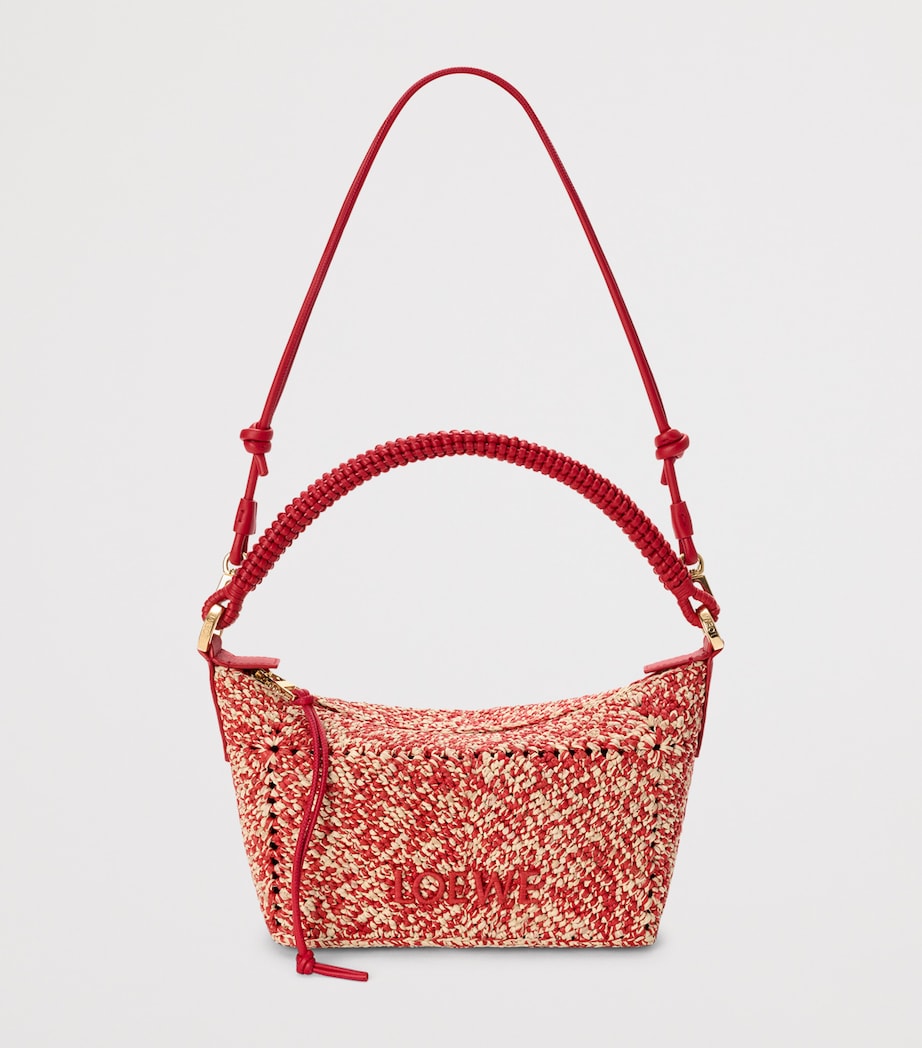 LOEWE x Paula’s Ibiza Raffia Cala Pouch Red Image 5
