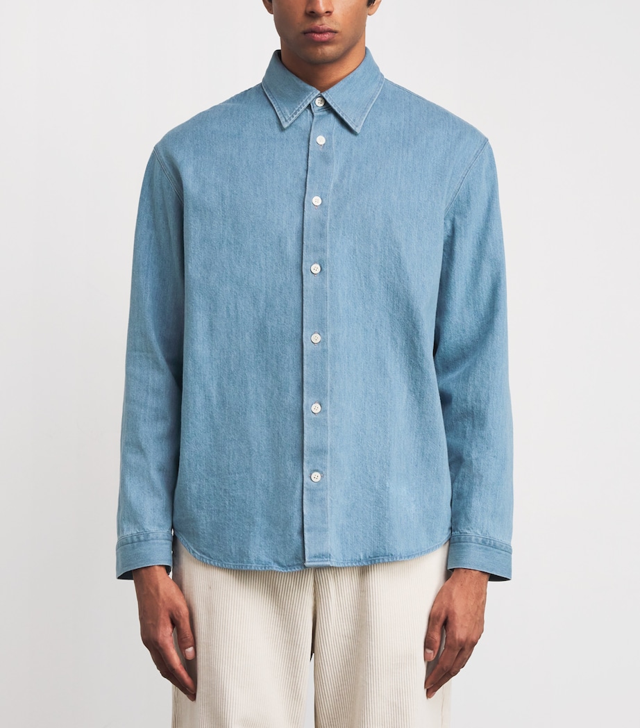 Denim Relaxed Casper Overshirt BLUE DENIM Image 3