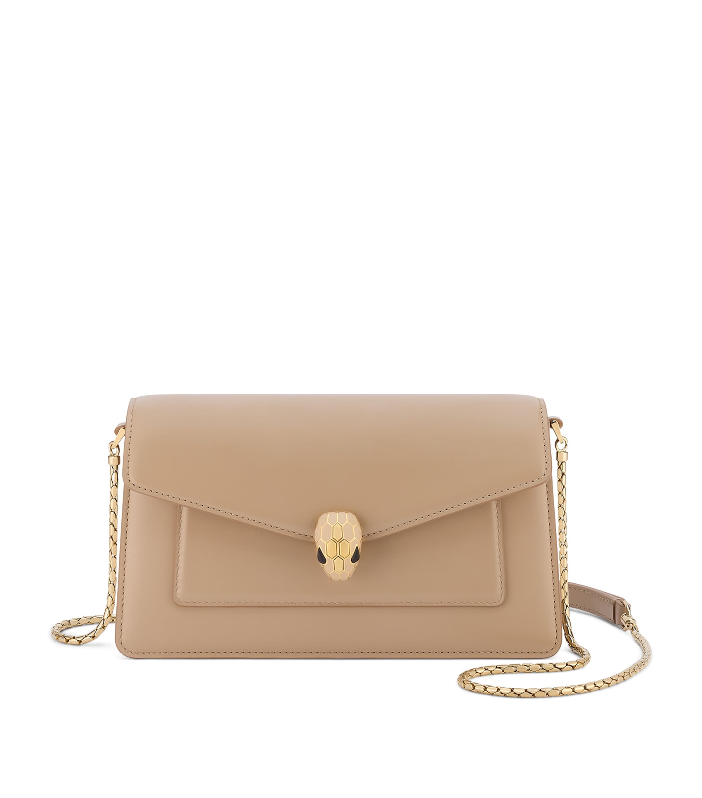 Leather Serpenti Forever Cross-Body Bag BEIGE Image 1