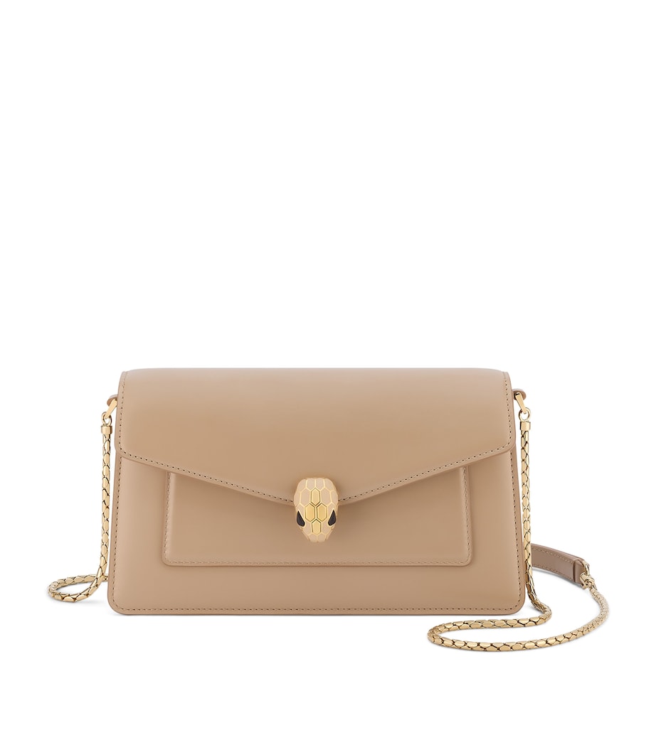 Leather Serpenti Forever Cross-Body Bag BEIGE Image 1