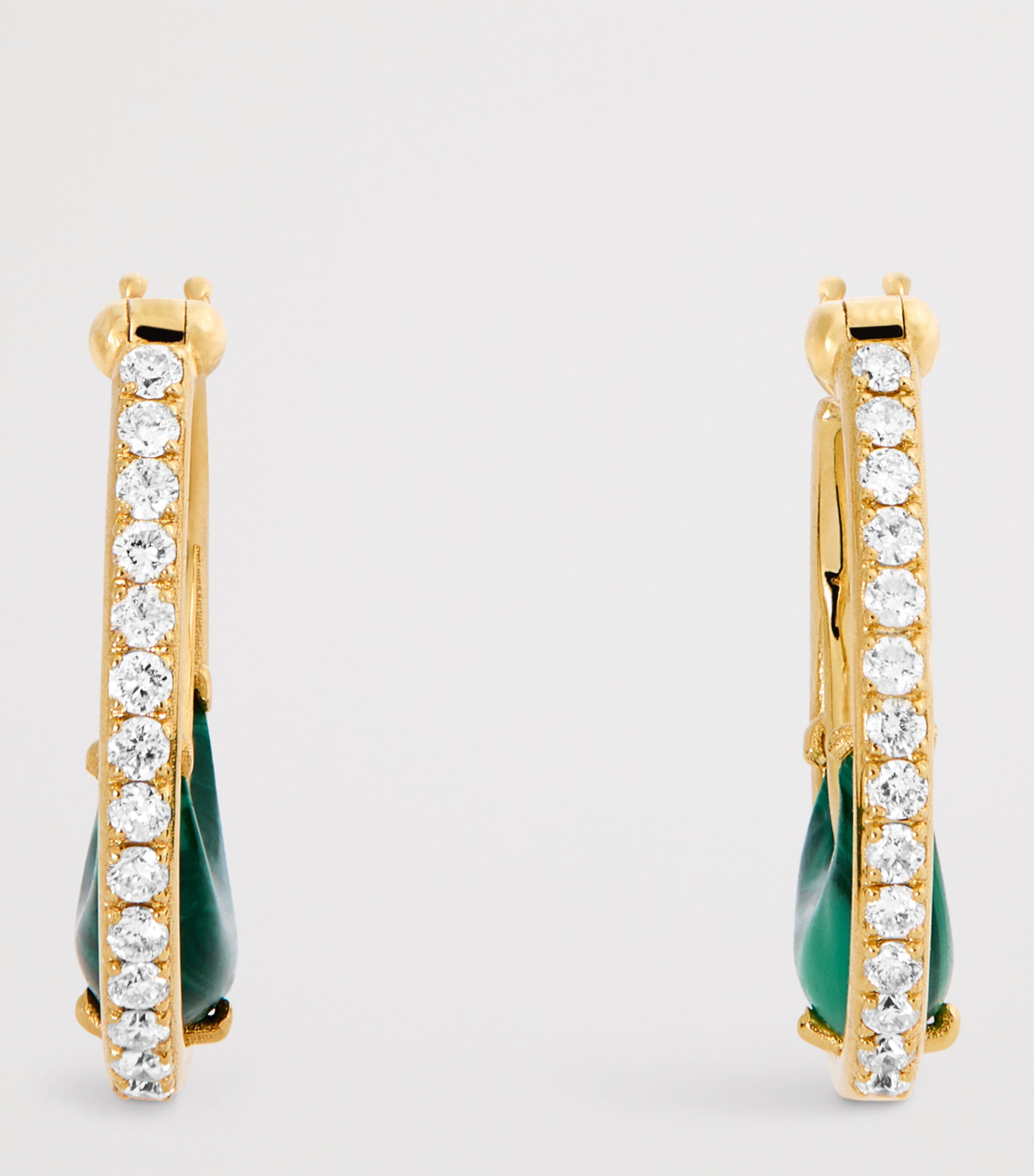 L'ATELIER NAWBAR Yellow Gold and Diamond Bloop Moon Lot N*91 Hoop Earrings Yellow Gold Image 3