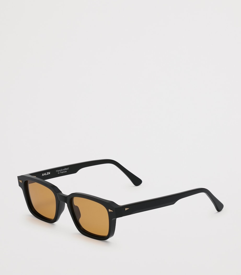 Ahlem Rive Gauche Rectangle Sunglasses Black/ Honey Image 2
