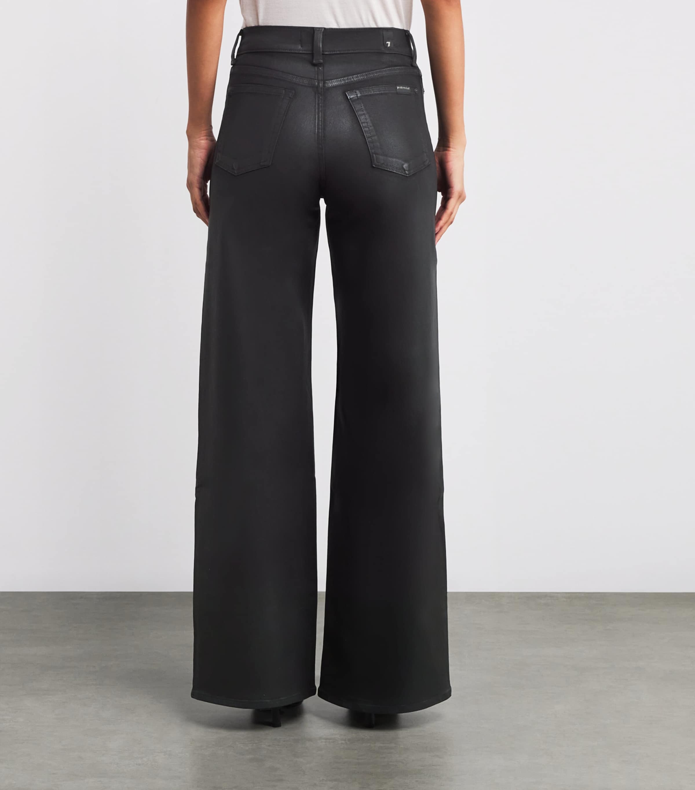 Coated Lotta Wide-Leg Jeans COATED BLACK Image 4