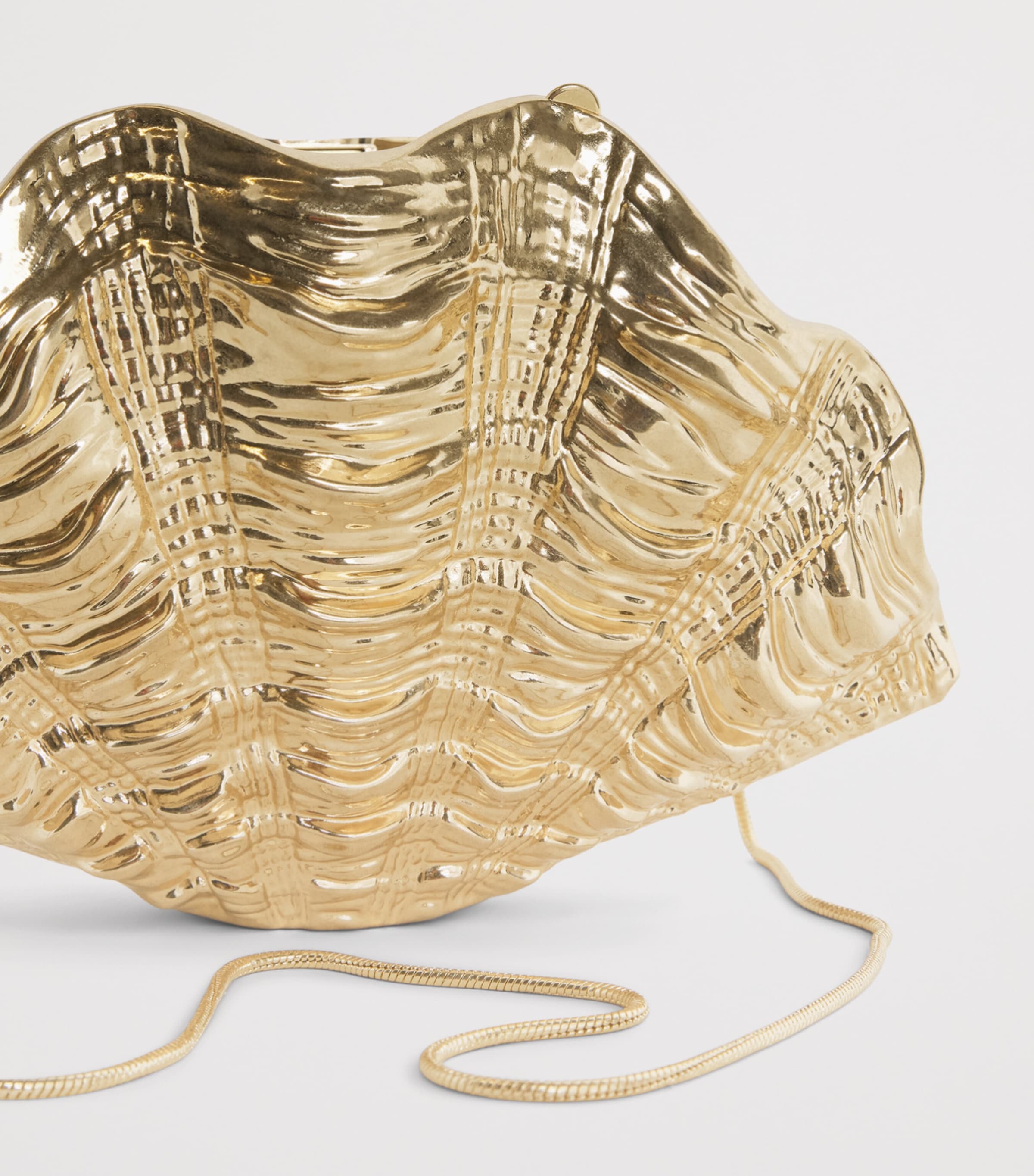 Simkhai Shell Venus Clutch Bag Gold Image 6