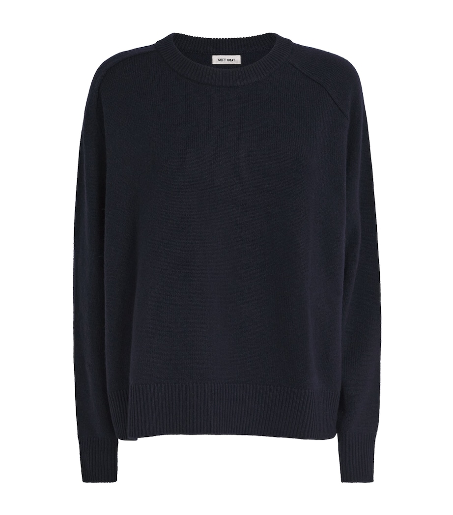 Cashmere Boyfriend Sweater NAVY Image 1