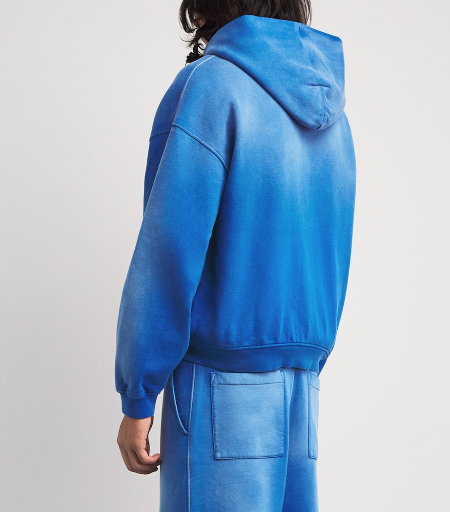 Picante Mens Organic Cotton Everyday Zip-Up Hoodie Royal Blue Image 5