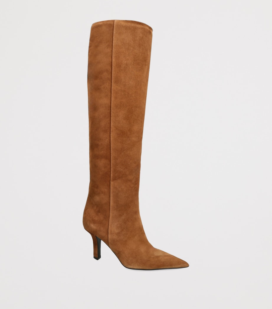 Suede Christine Knee-High Boots 80 TAN Image 3